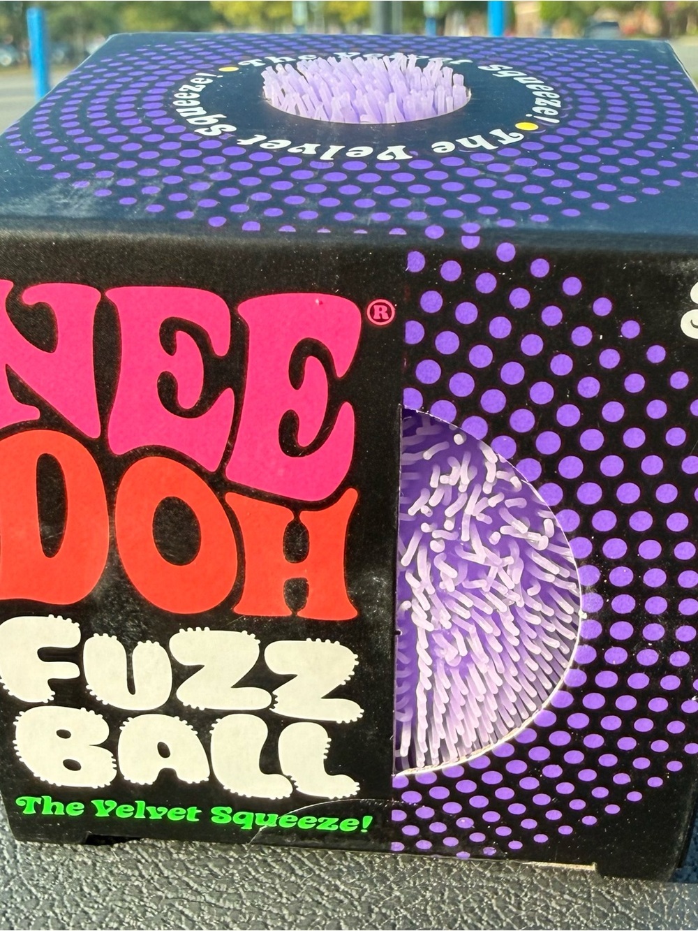 Fuzz Ball Velvet Squeeze - Purple